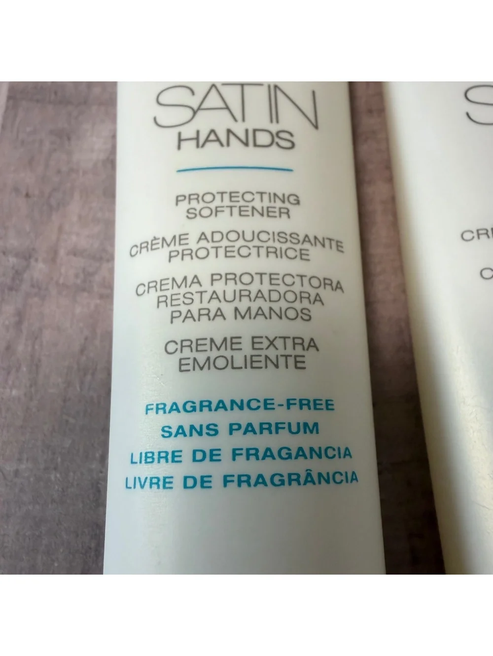 Lot of 2 Mary Kay Satin Hands Protecting Softener Fragrance Free 2.1 oz. Lotion